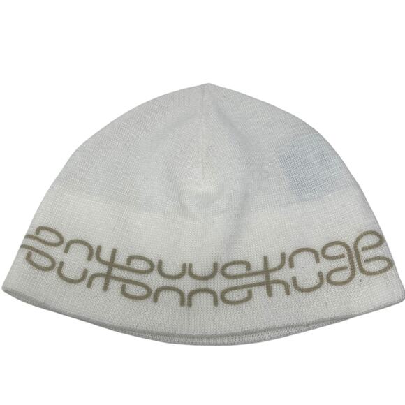burton beanie hat toque spell out white gold one size - Picture 1 of 5